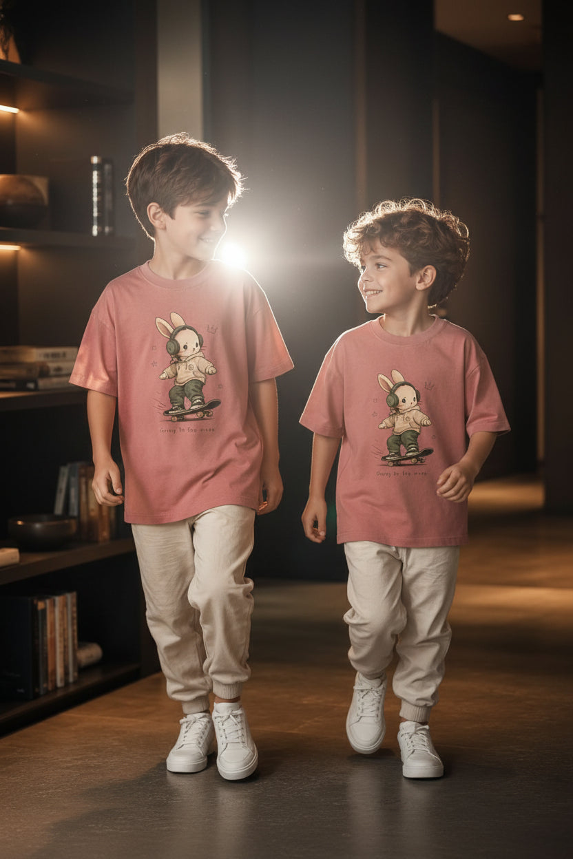 Pack Hermanos – Camisetas Infantiles Personalizadas “Going to the Moon” | Pack x2 Niños